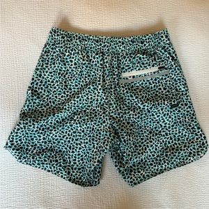 Blue Leopard Men’s Legends Workout Shorts; Size: Medium
